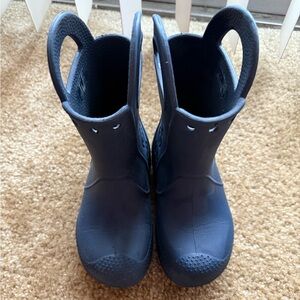 CROCS Kids Black Rain Boots